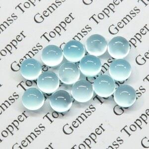 Aqua Chalcedony 10x10 mm Round Cabochon